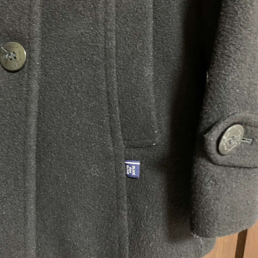 OLIVE des OLIVE black pea coat