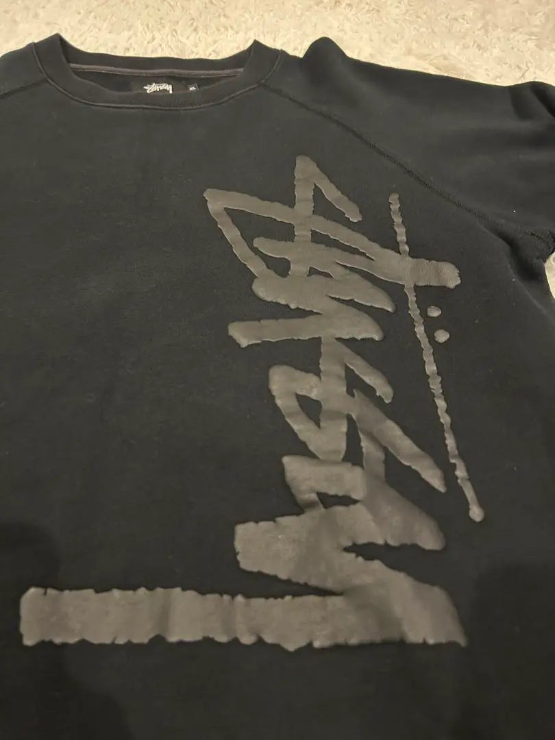 [Talla XL] Stussy Sweat Trainer Street Negro | 【XLサイズ】Stussyスウェット トレーナー ストリート ブラック