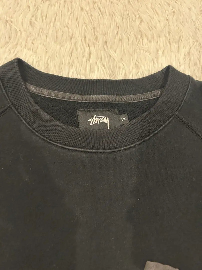 [Talla XL] Stussy Sweat Trainer Street Negro | 【XLサイズ】Stussyスウェット トレーナー ストリート ブラック