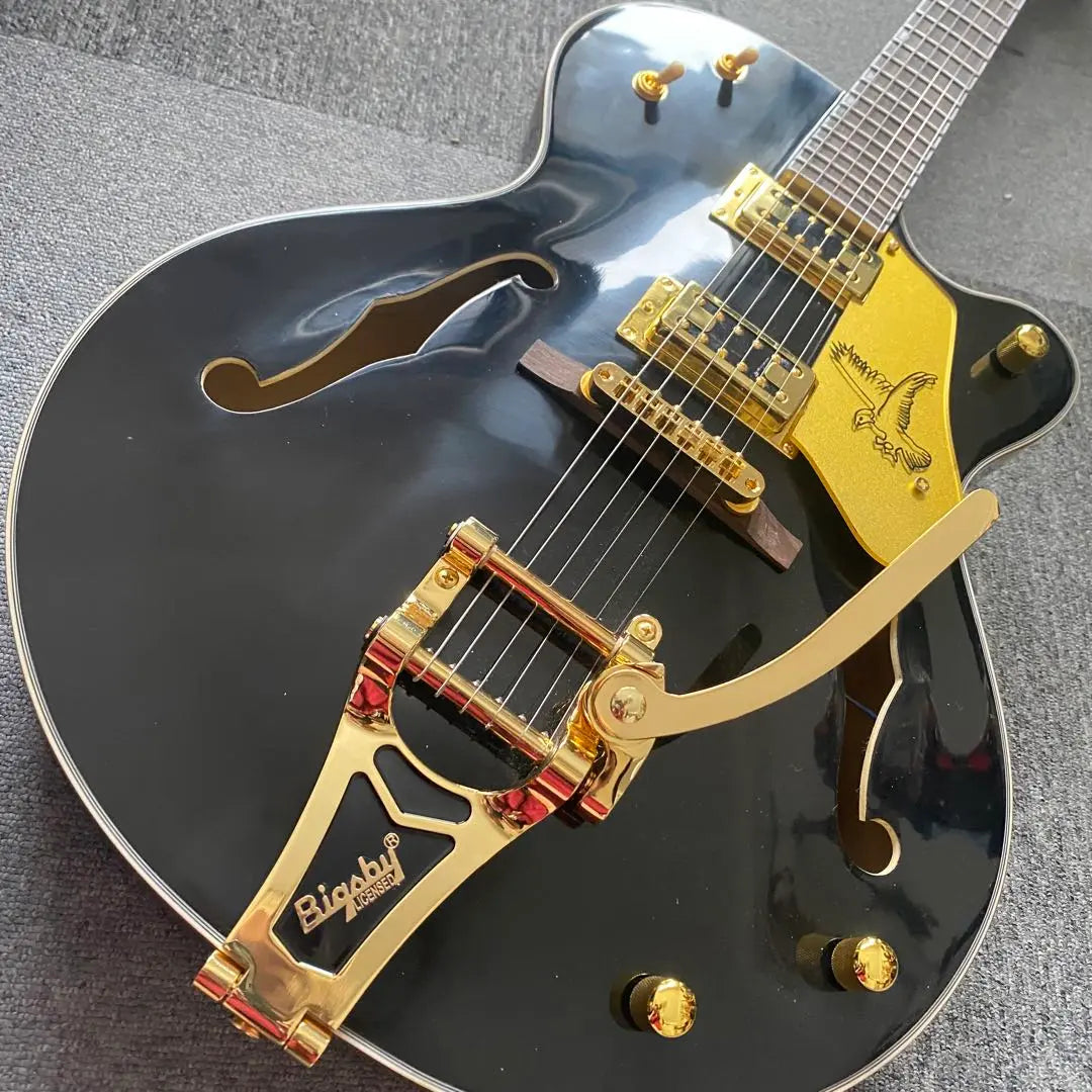 Black Fal Condition! Ultra -high quality component guitar! ! Bigsby type arm | ブラックファルコンタイプ！超高品質コンポーネントギター！！ビグスビータイプアーム