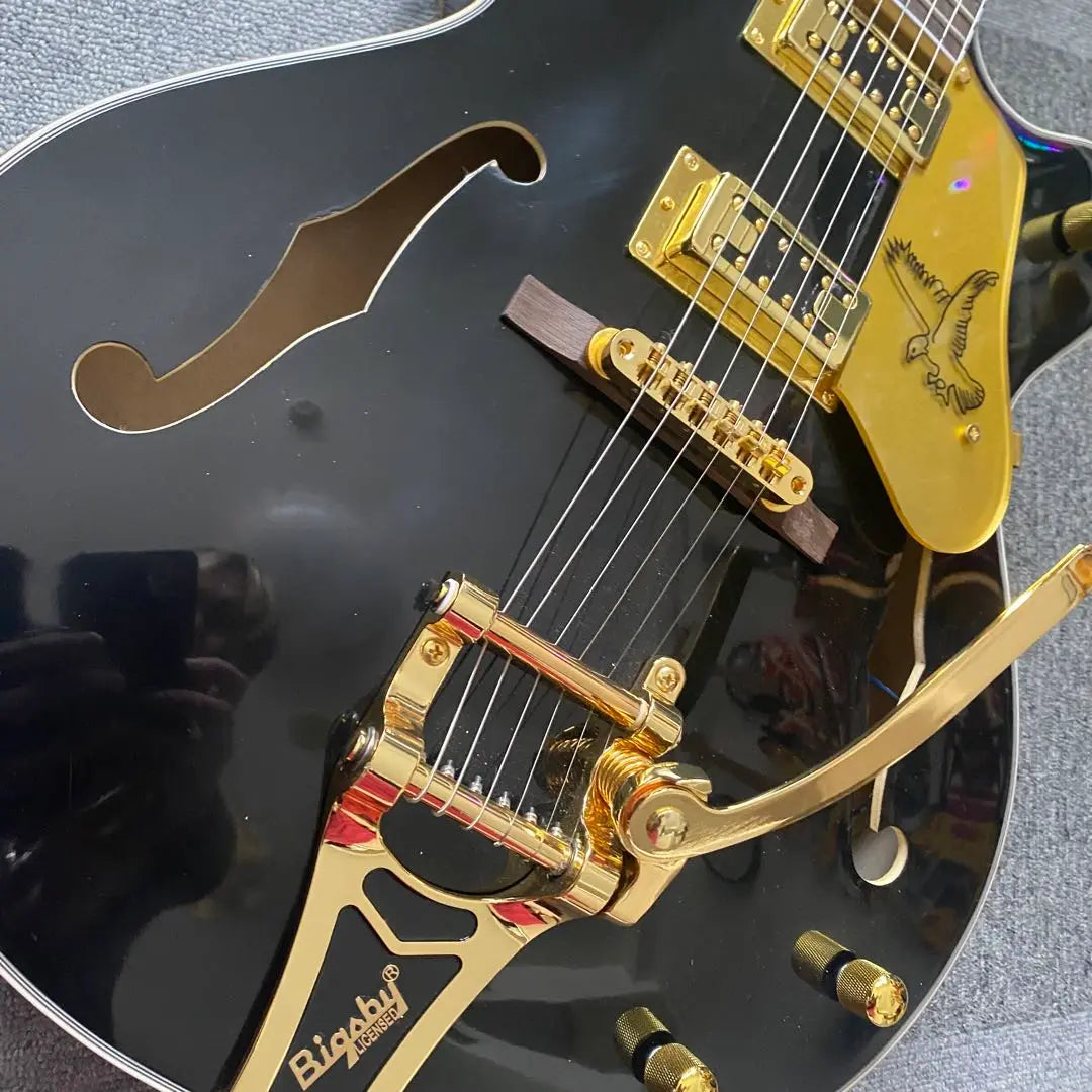 Black Fal Condition! Ultra -high quality component guitar! ! Bigsby type arm | ブラックファルコンタイプ！超高品質コンポーネントギター！！ビグスビータイプアーム