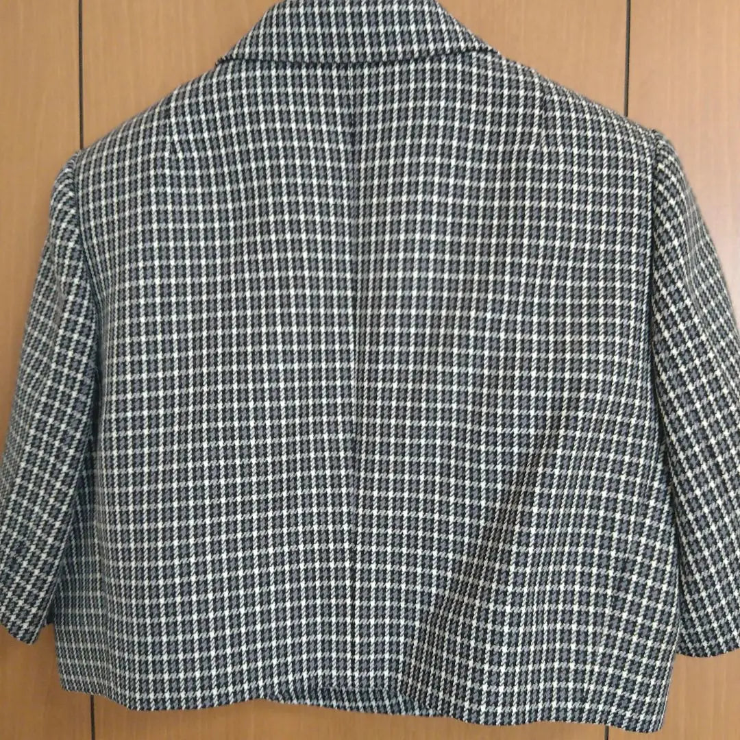 SONIA RYKIEL Check Pattern Tailored Jacket Short Sleeve