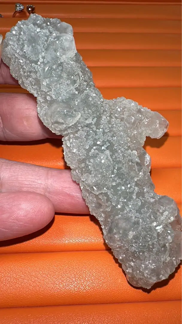 Master Crystal, rare item, cactus apophyllite, chalcedony, coexistence, raw stone