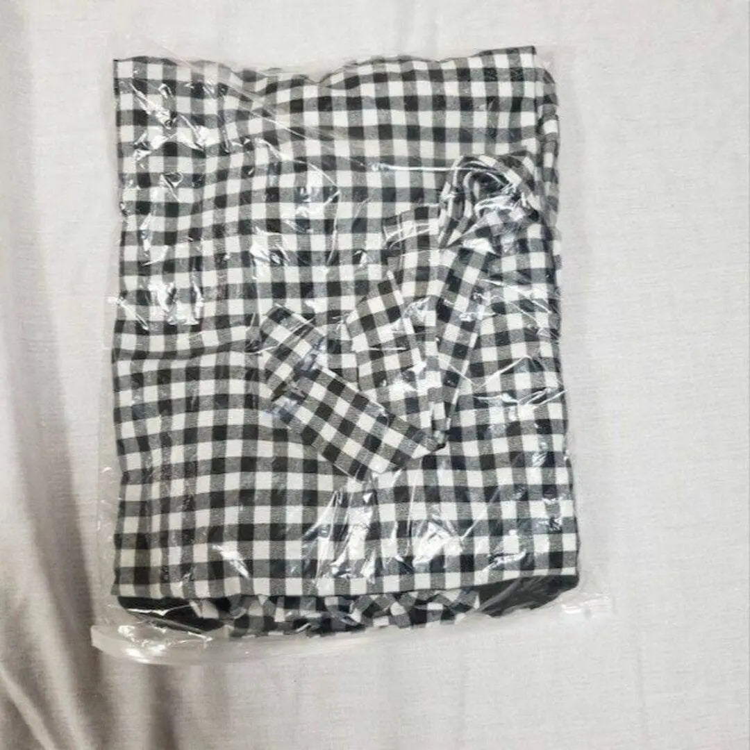 [F] Setup Gingham Check T-shirt Skirt Two-piece Mimore