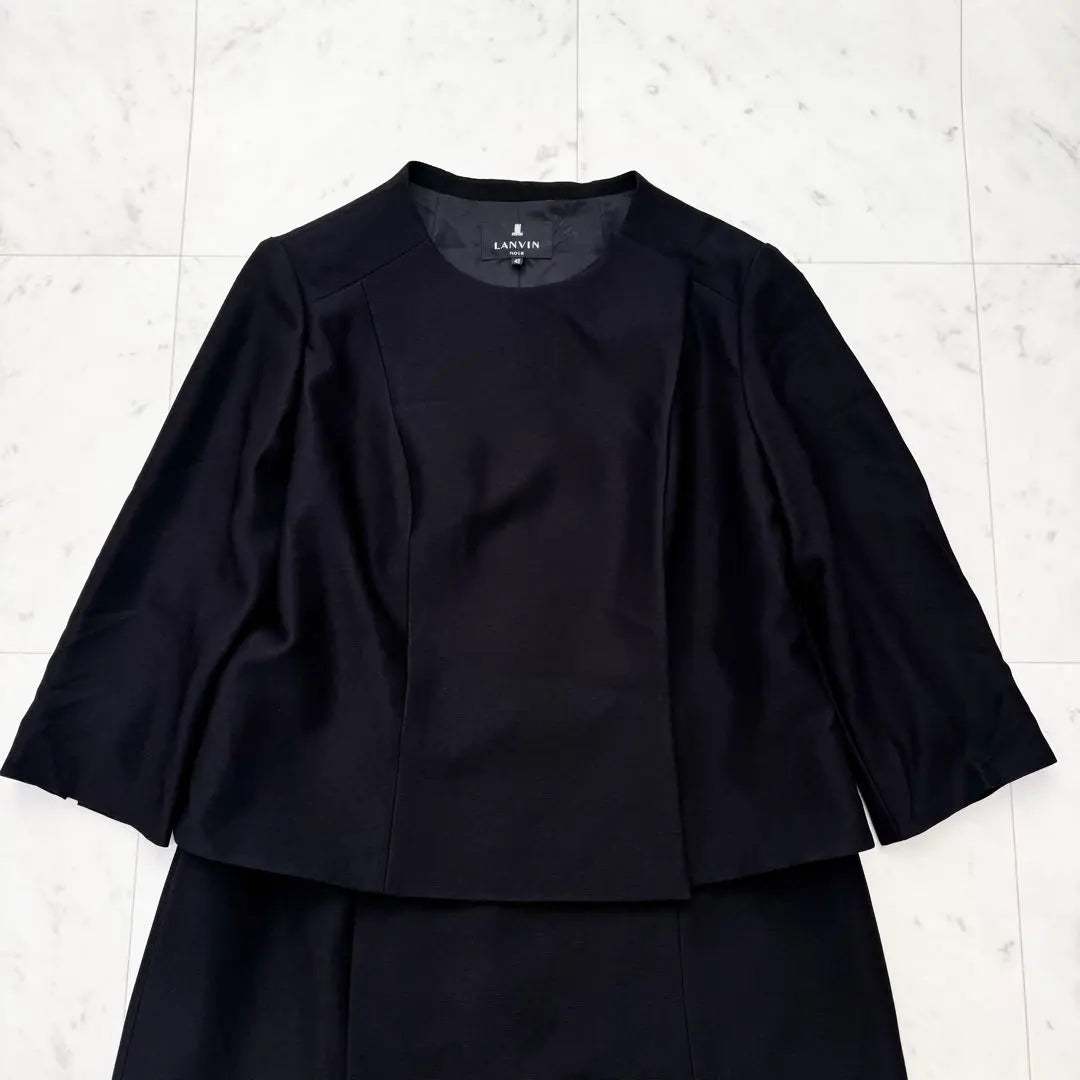 [New & Beautiful Condition] LANVIN NOIR Mourning Clothes Formal Clothes Black Formal