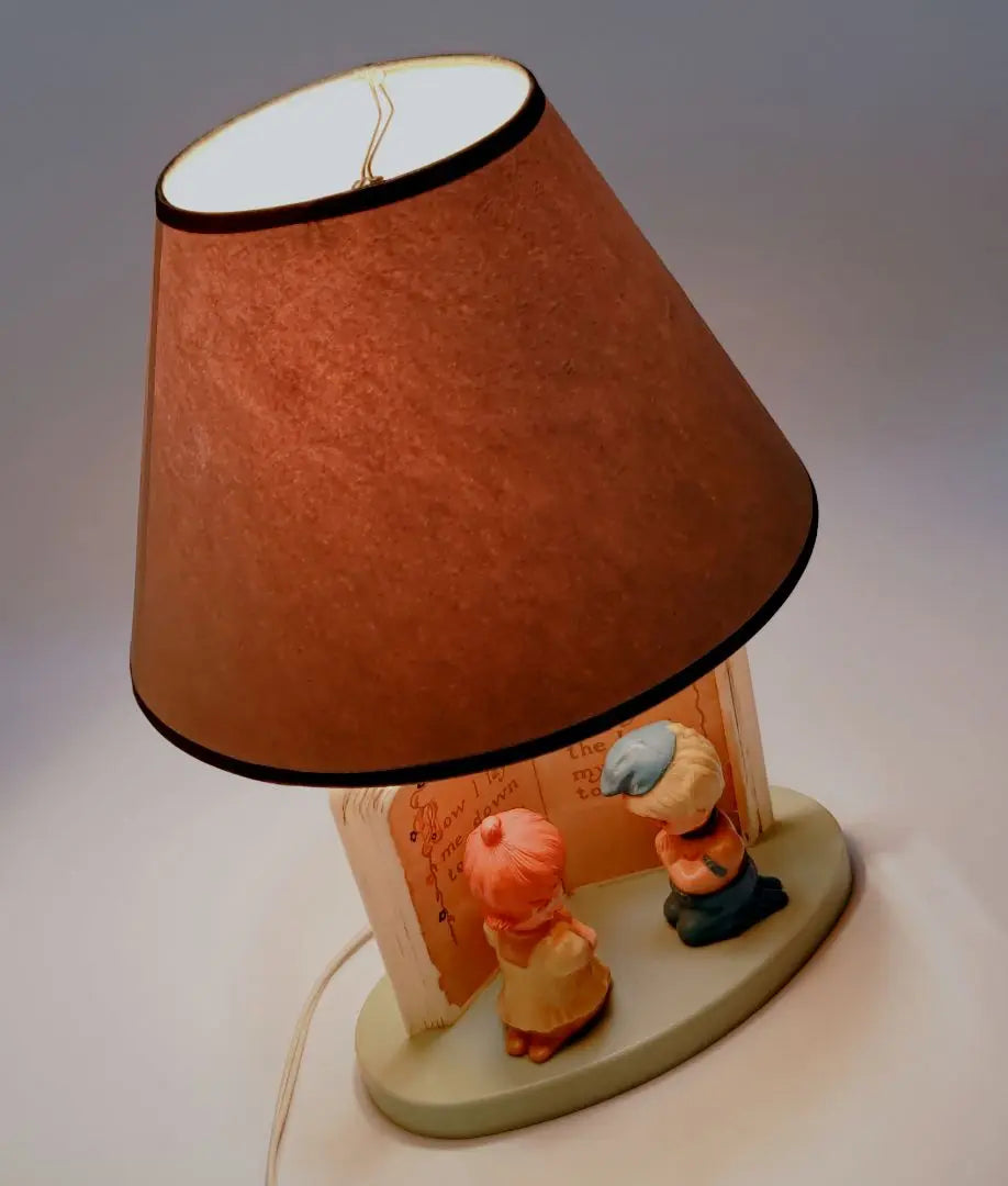 Vintage lamp praying children's room