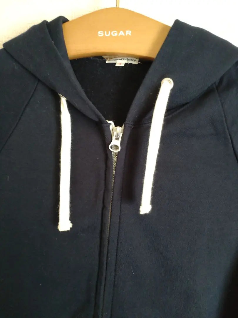 Appeal of Library Navy Full Zip Hoodie with Hood