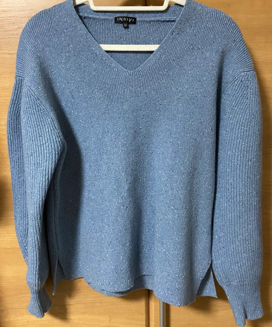 [Good condition] INDIVI Color MIX form knit