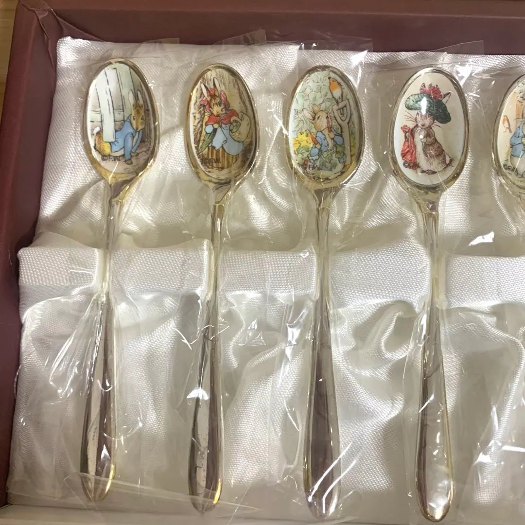 Peter Rabbit's Seven Treasure Catrally Set Spoon 10 Set Silver