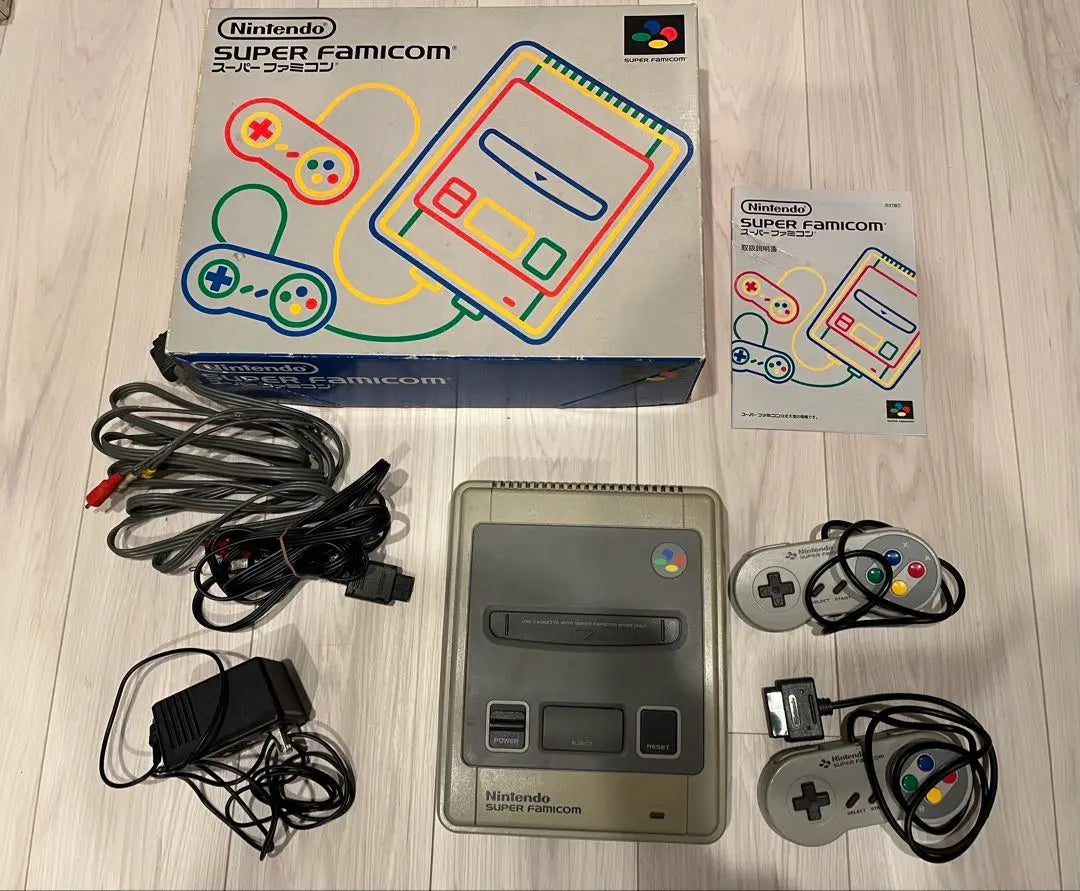 Conjunto de cuerpo Super Nintendo + 16 software | スーパーファミコン 本体＋ソフト16本セット