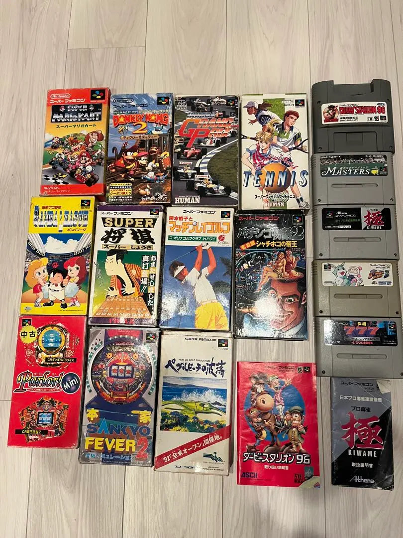 Conjunto de cuerpo Super Nintendo + 16 software | スーパーファミコン 本体＋ソフト16本セット