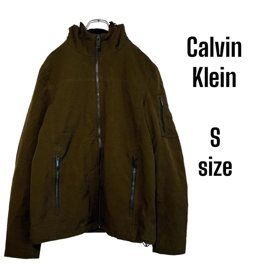 Calvin Klein Blouson Men's Vintage Outerwear Jacket Hood Boa Lining