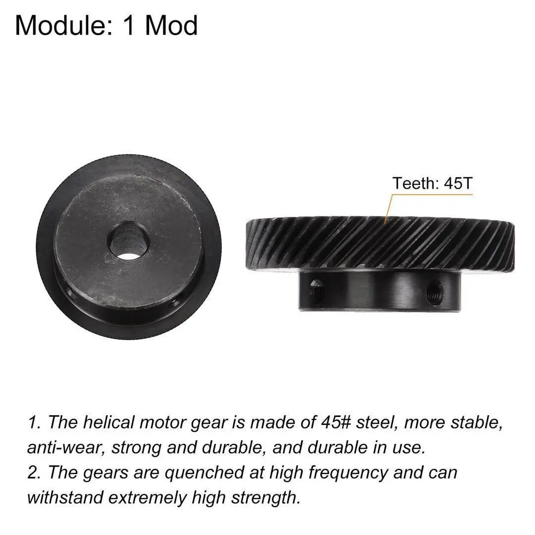 Helical Gear 1 Mod Hardened 45# Steel Spa Differential Differential Motor Gear Parts