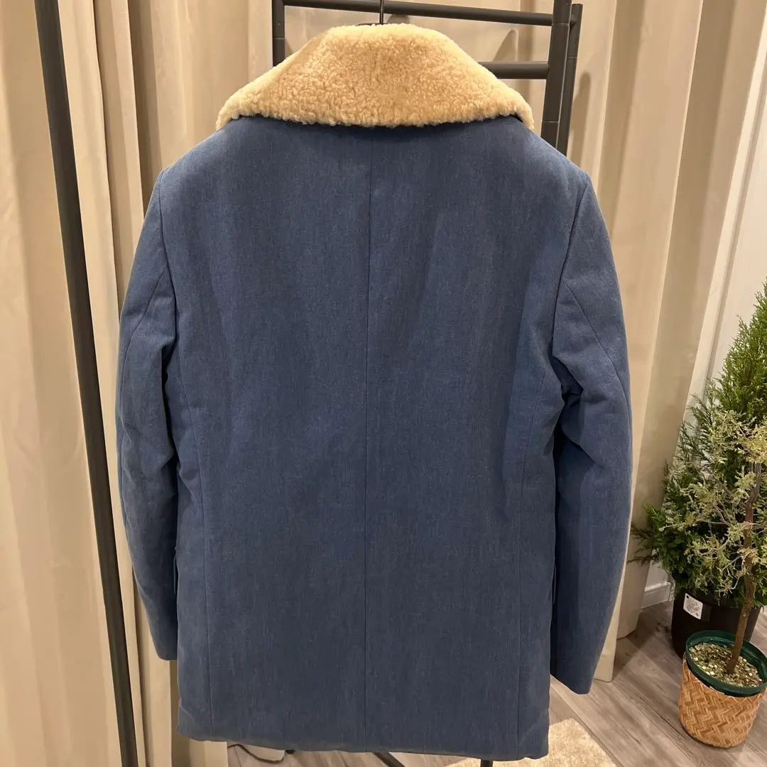 LOEWE Denim Boa Outer Coat Chaqueta acolchada | LOEWE デニムボア アウターコートキルティングジャケット