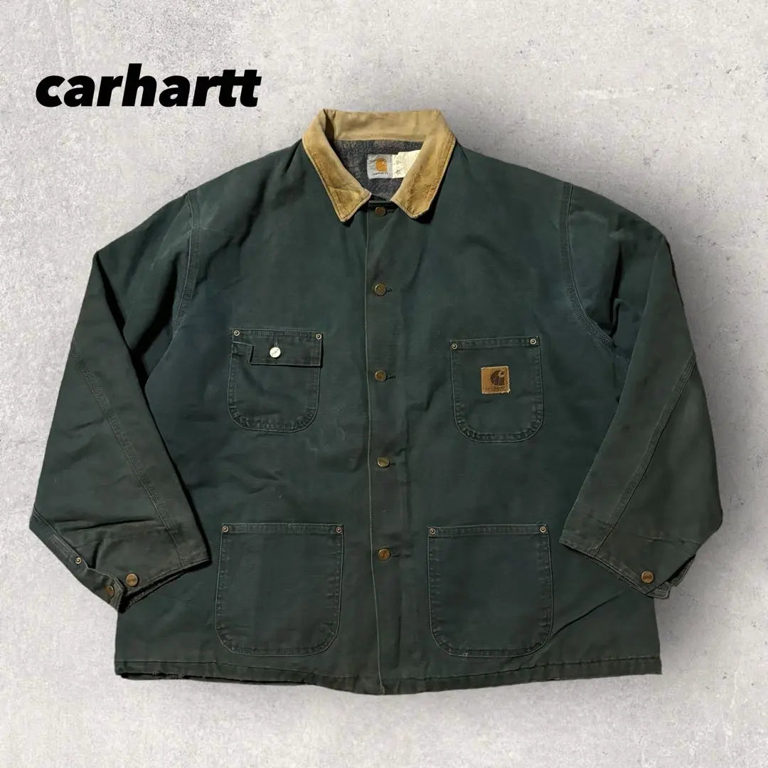 [Carhartt" Michigan Jacket Choa Coat 2XL Duck Fabric Rare Color i