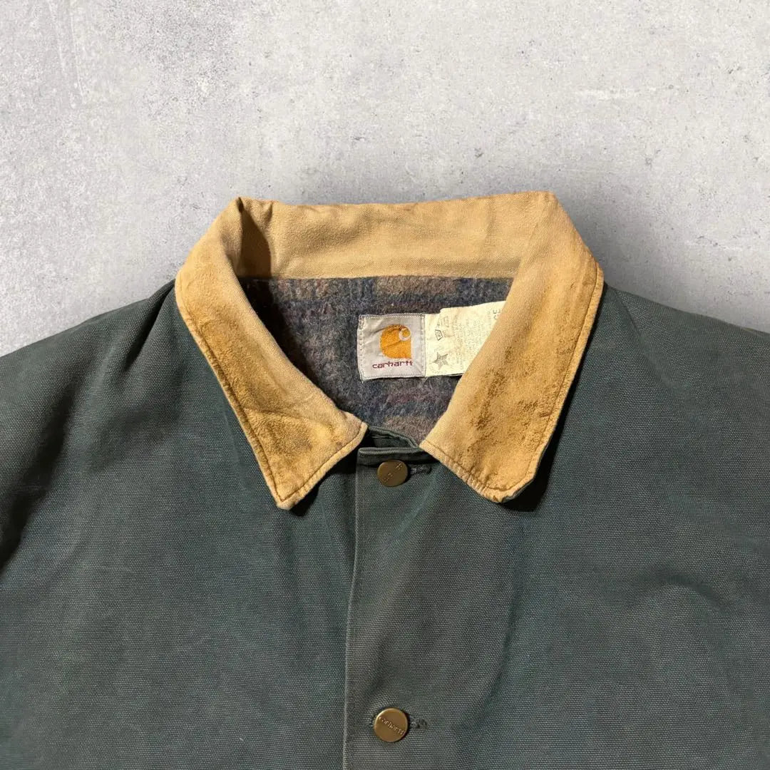 [Carhartt" Michigan Jacket Choa Coat 2XL Duck Fabric Rare Color i