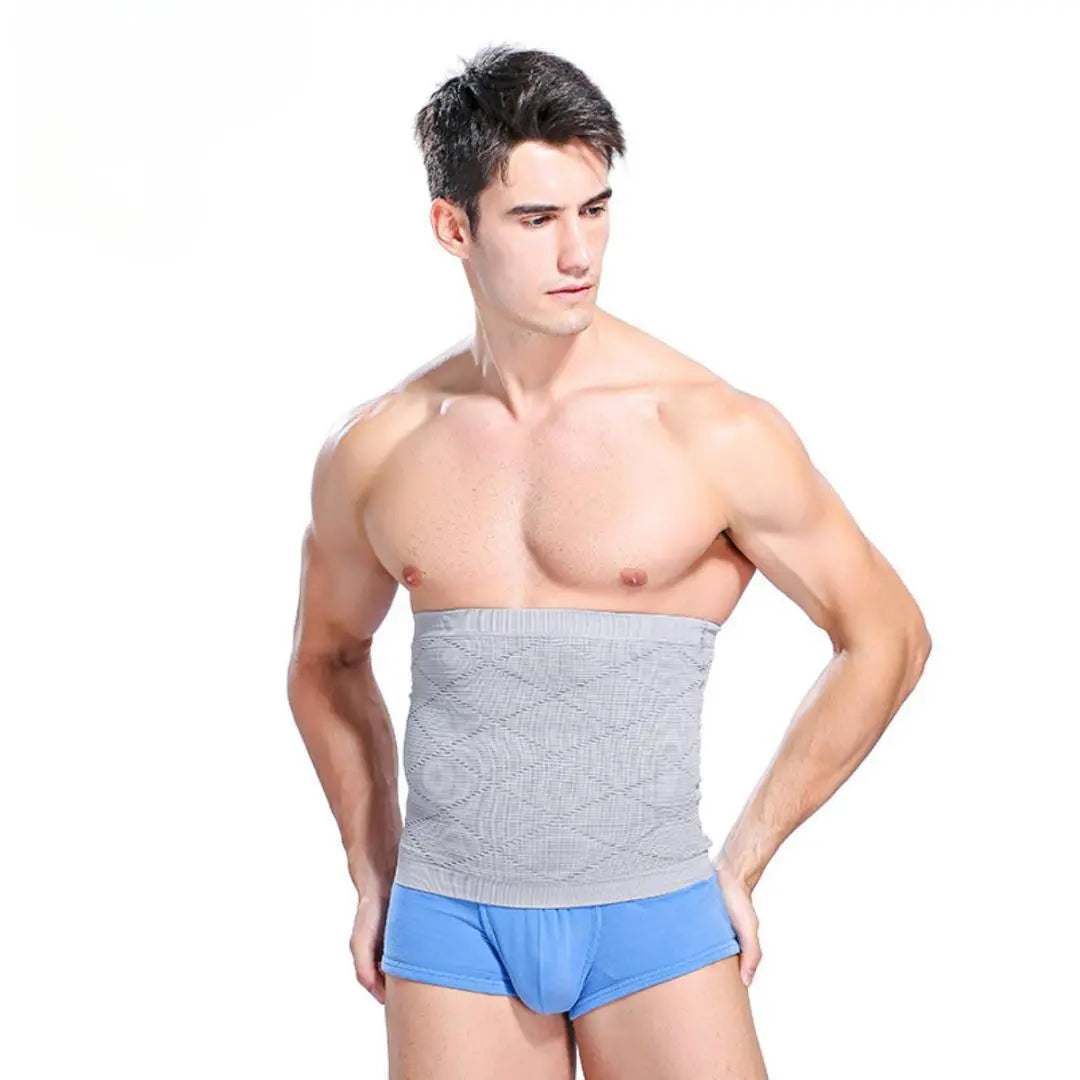 Popular Compression Belly Band Gray Gray XL Men's Women's Belly Band Compression Belt