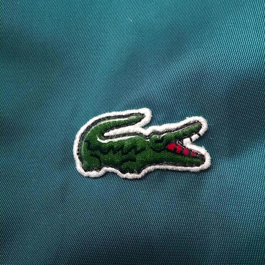 Popular ☆ Lacoste Enamel Logo Crocodile Logo Padded MA-1 Jacket L Green