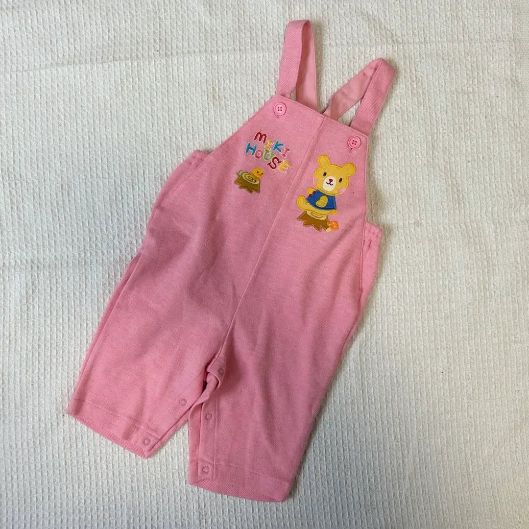 Beautiful goods "mikihouse" baby clothes 80 size salopette