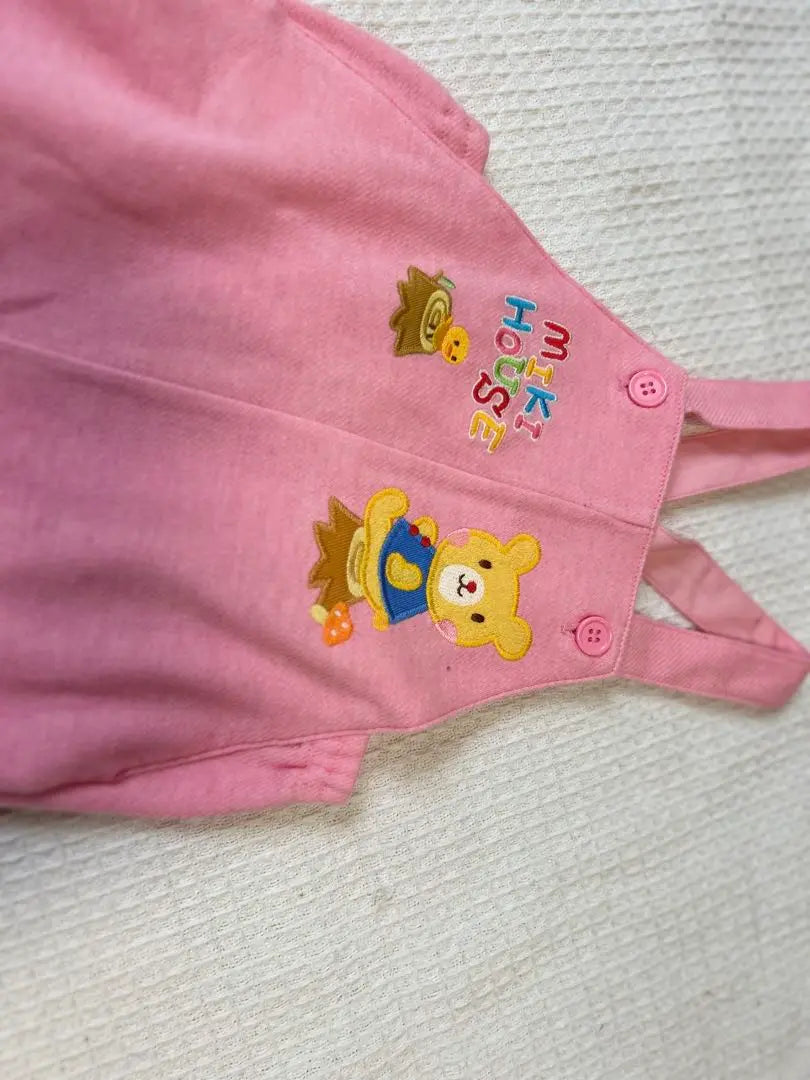 Beautiful goods "mikihouse" baby clothes 80 size salopette