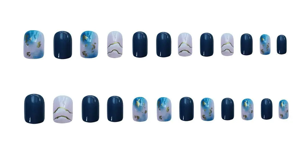 Limited time discount 439 Sea blue nail tip drop Monday mat Korean ki 9g1