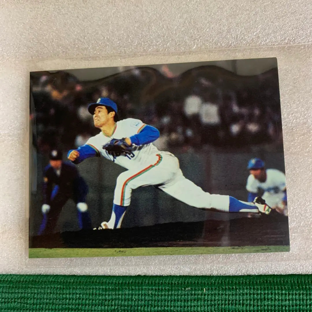 Tarjeta de béisbol profesional Calbee 1979 Seibu Lions Matsunuma Hirohisa