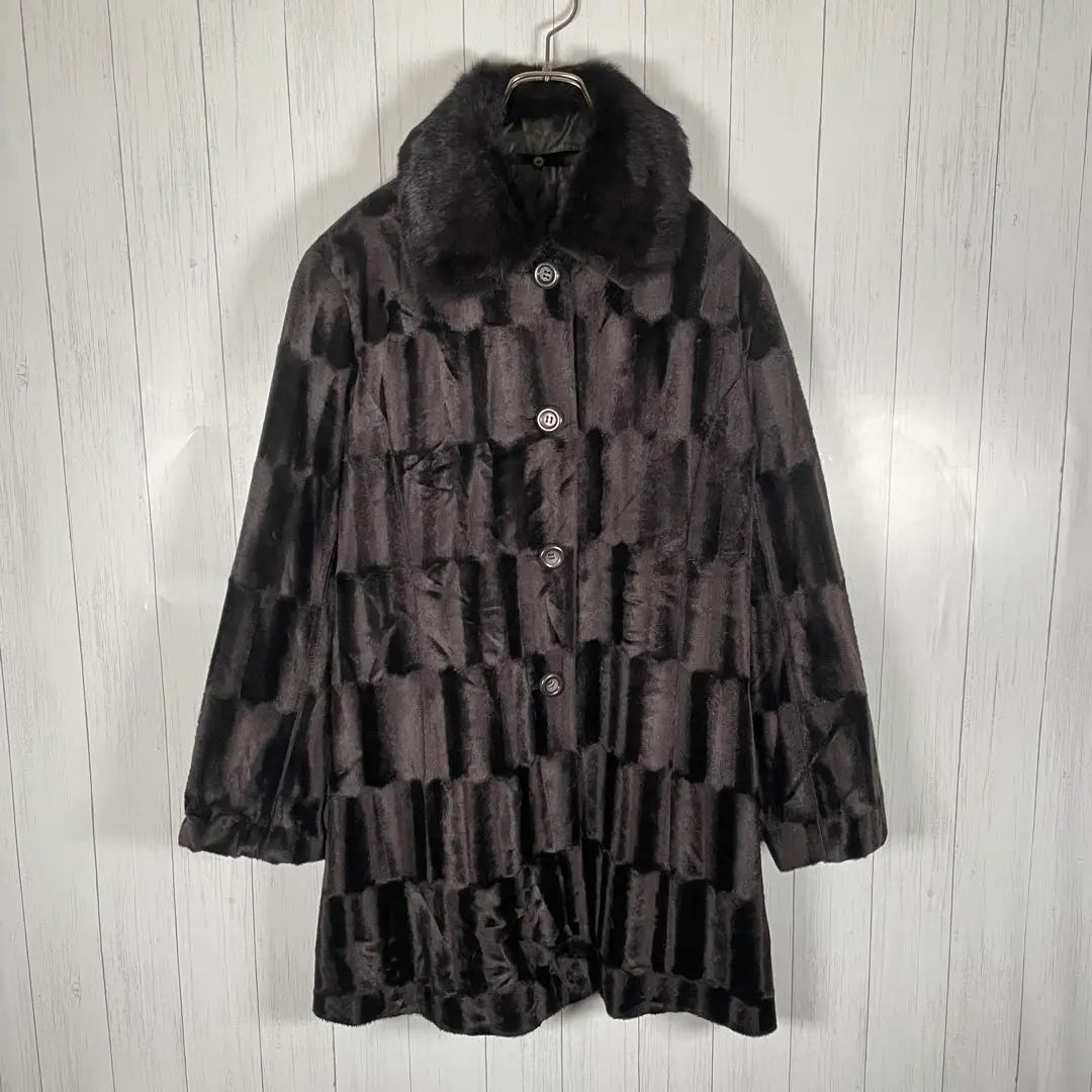 [Used Clothing] Burette Club Fur Coat Rabbit Fur Fur Brown | [古着]Burette Club　ファーコート　ラビットファー　毛皮　ブラウン