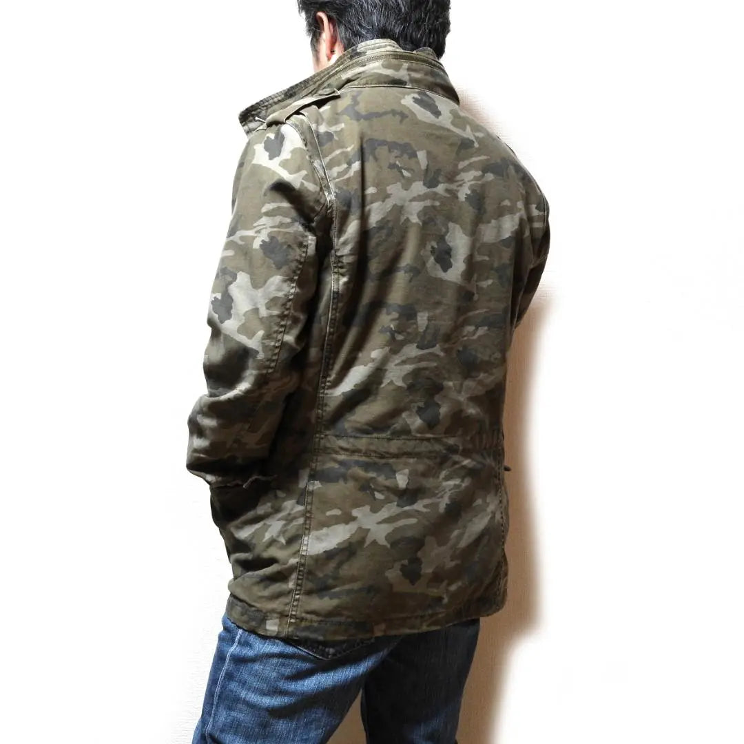 REAL CRUSH CLOTHING Men's M-65 Military Jacket M