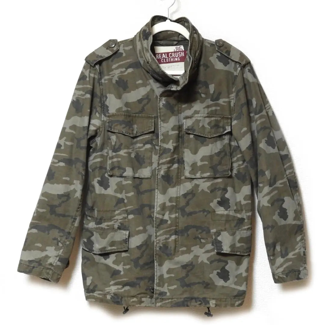 REAL CRUSH CLOTHING Men's M-65 Military Jacket M