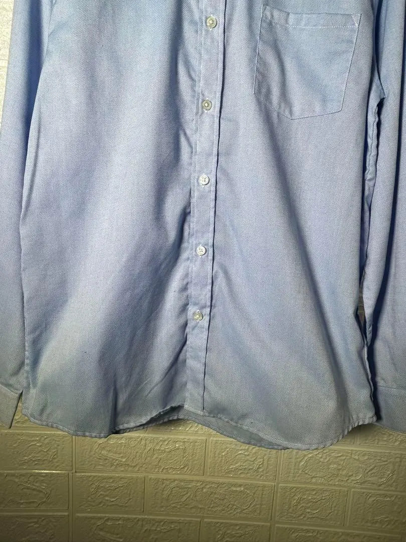 Catherine Cottage Button Down Shirt (170) Light Blue Chest Pocket Sturdy Fabric