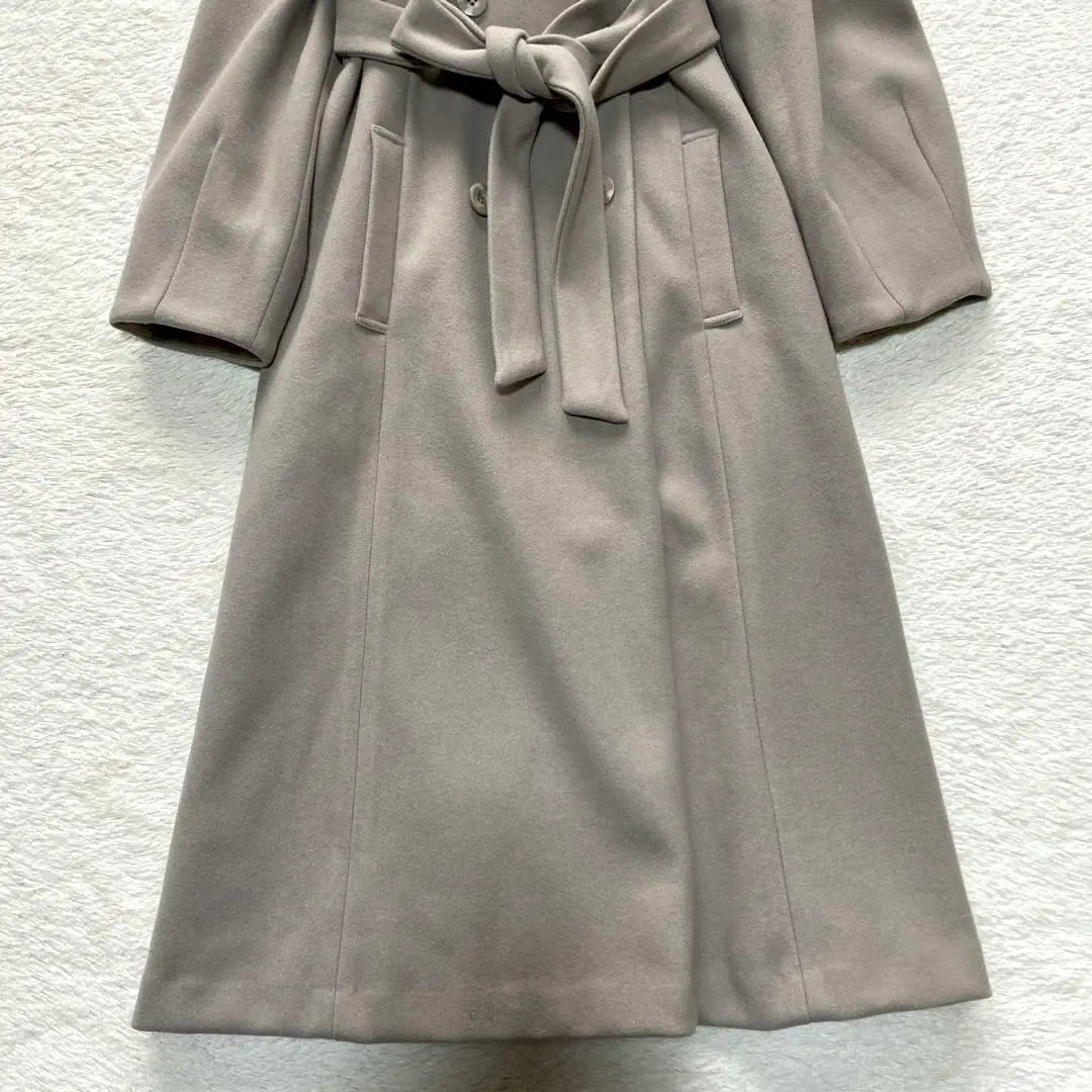 Dazzlin ♡ 2WAY color lady coat with belt, brown, size S