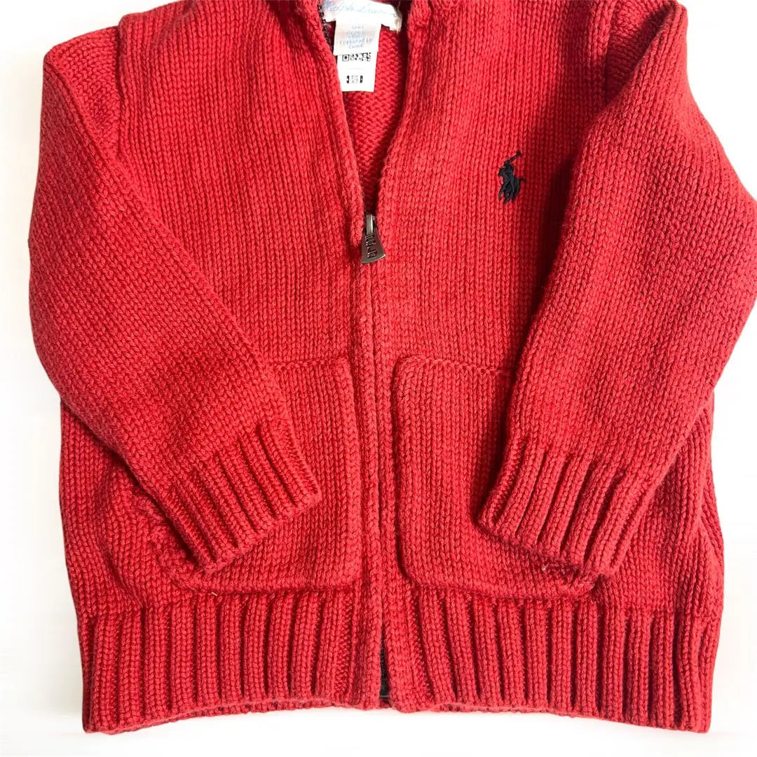 Cárdigan de punto con cremallera POLO Ralph Lauren para bebé, 12 meses