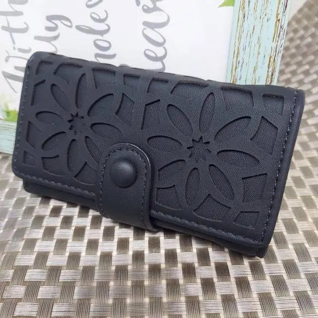 Estuche multi-llaves con linda flor negra Nuevo Envío gratis Cantidad limitada Precio más bajo