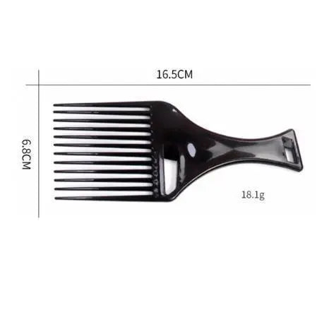 Wide mesh comb type 02 basic hair set styling black