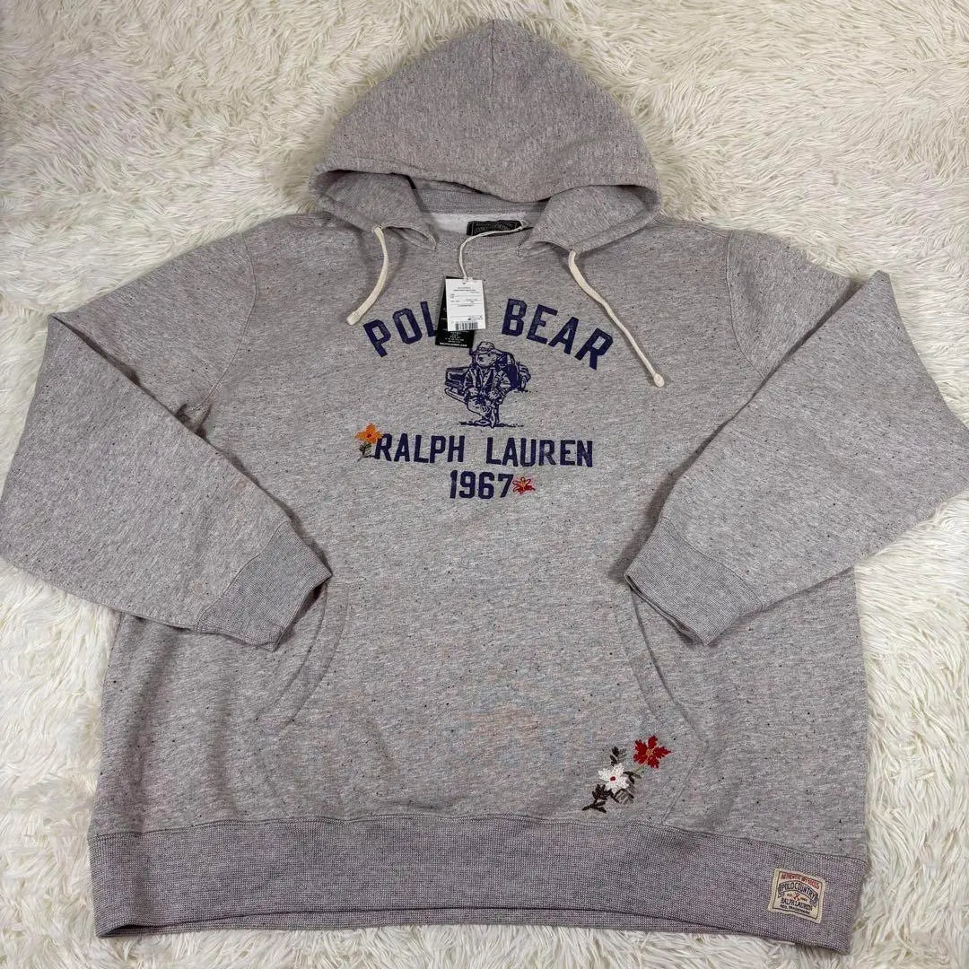 Brand new and unused ✨Polo Ralph Lauren Polo Bear Hoodie Sweatshirt Gray XXL