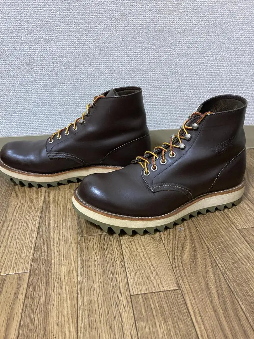 REDWING 8132 Boots Brown 8.5D Plain Toe