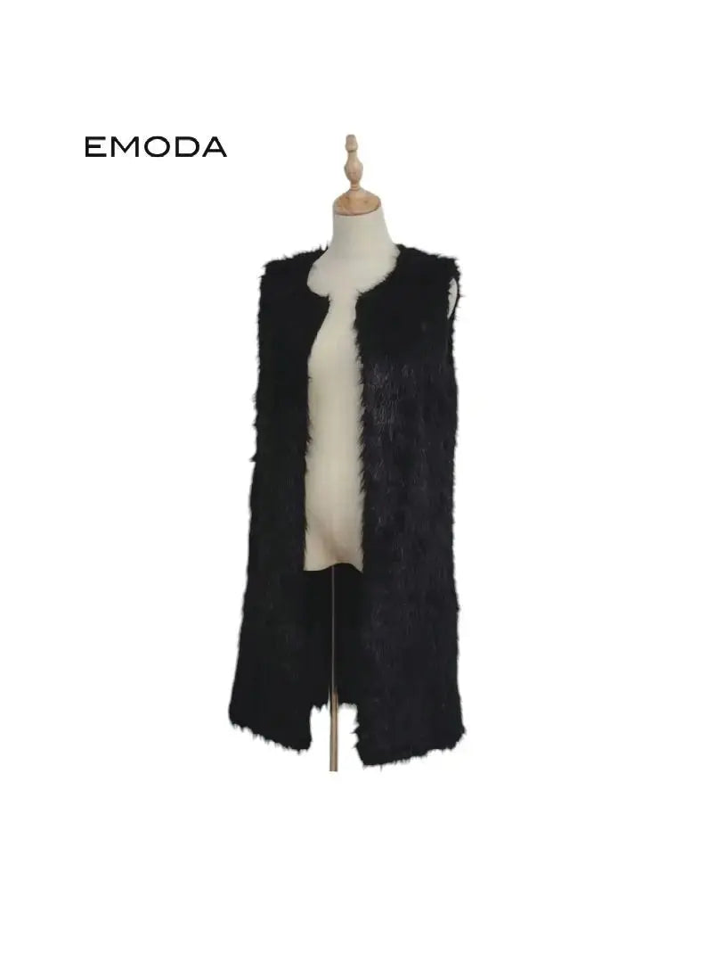 EMODA Long Fur Vest | EMODA　エモダ　ロング　ファー　ベスト