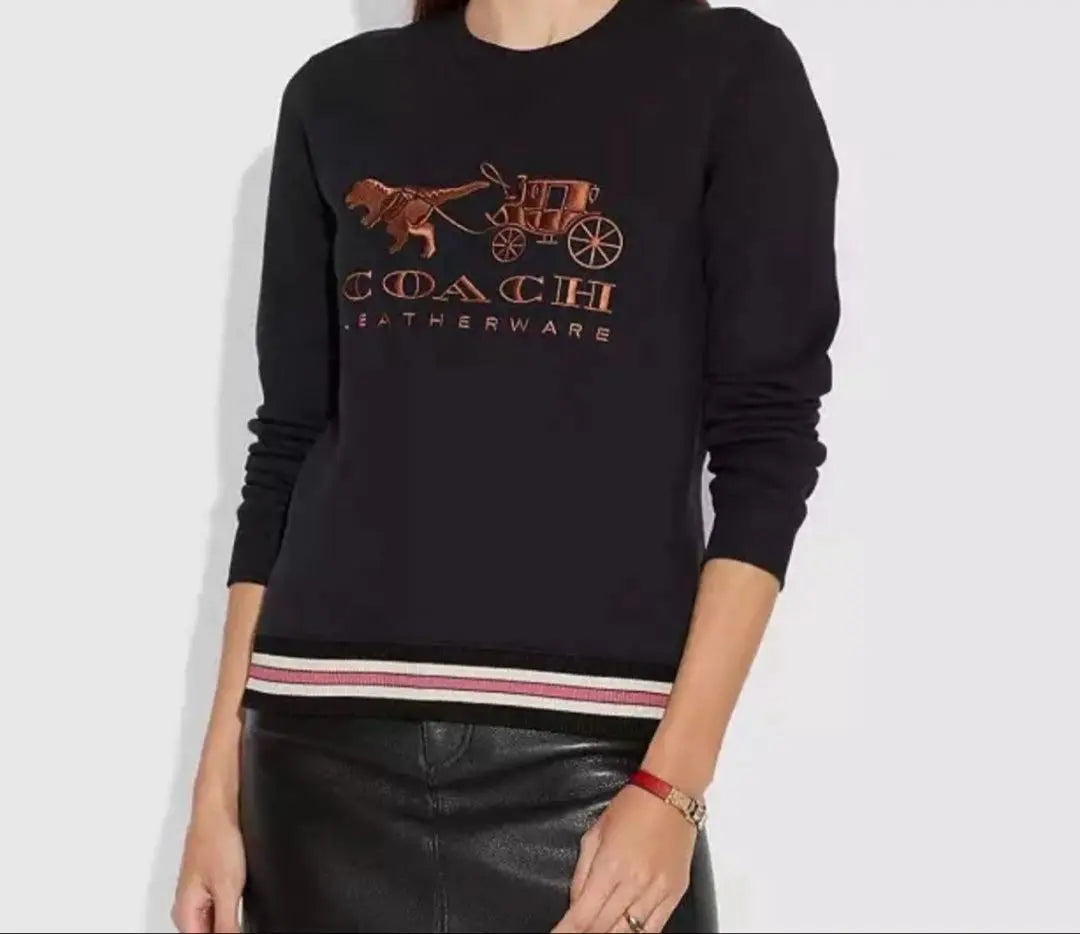 COACH Coach Trainer Lexie and Carriage Fleece-lined Sweatshirt