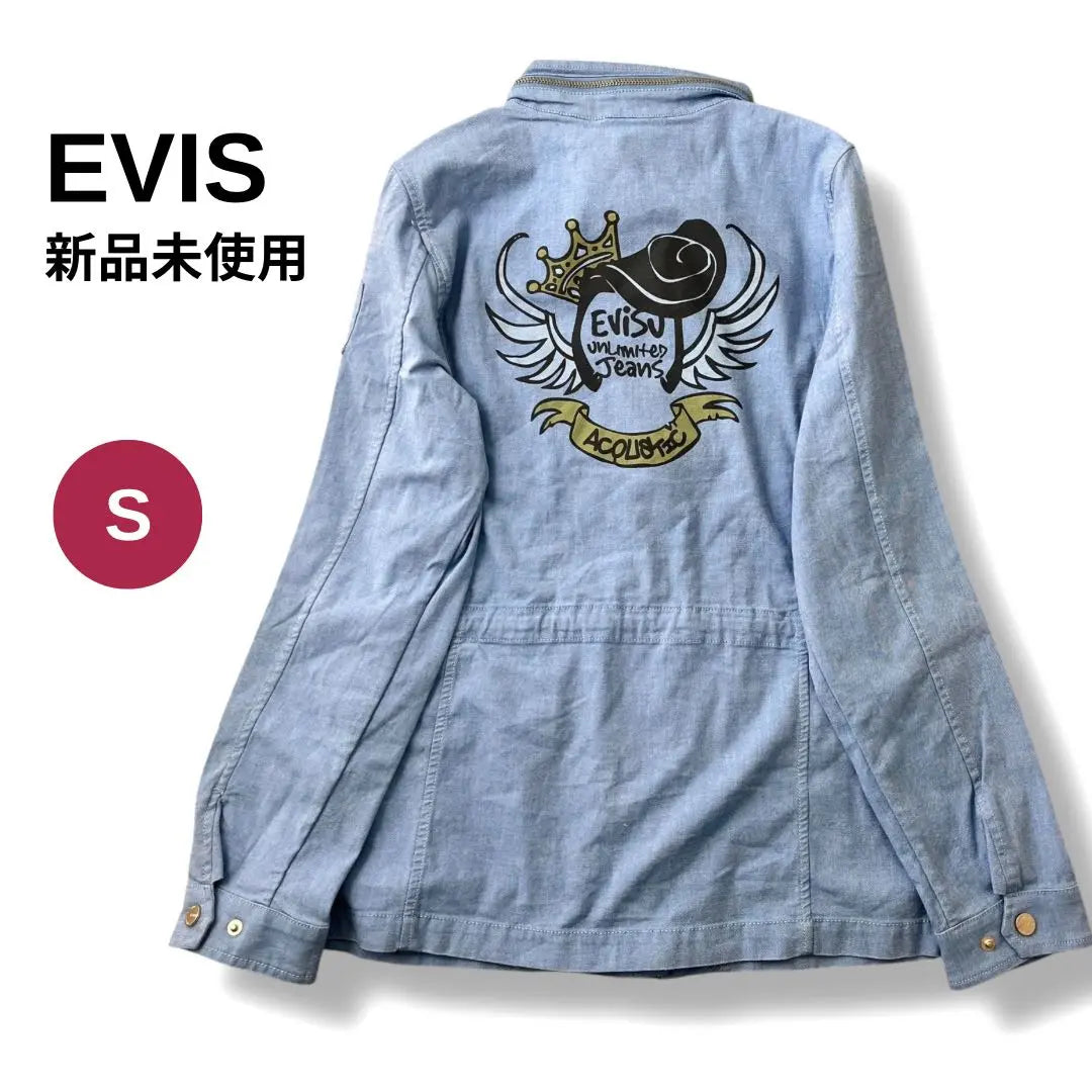 [Nuevo] Chaqueta EVIS Ebisu Jeans con logotipo en la espalda para mujer talla S