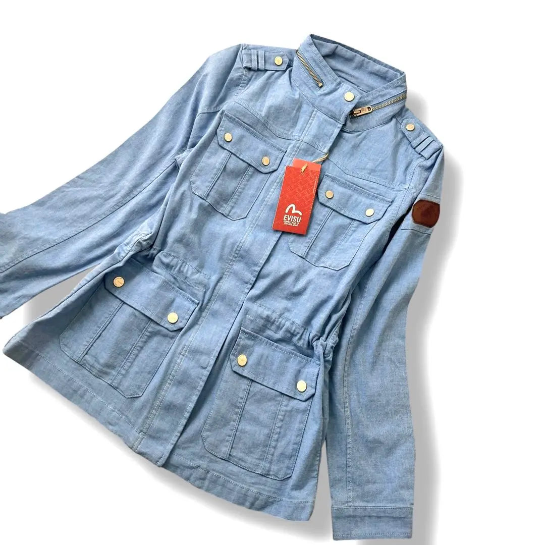 [New] EVIS Ebisu Jeans Back Logo Jacket Women's S