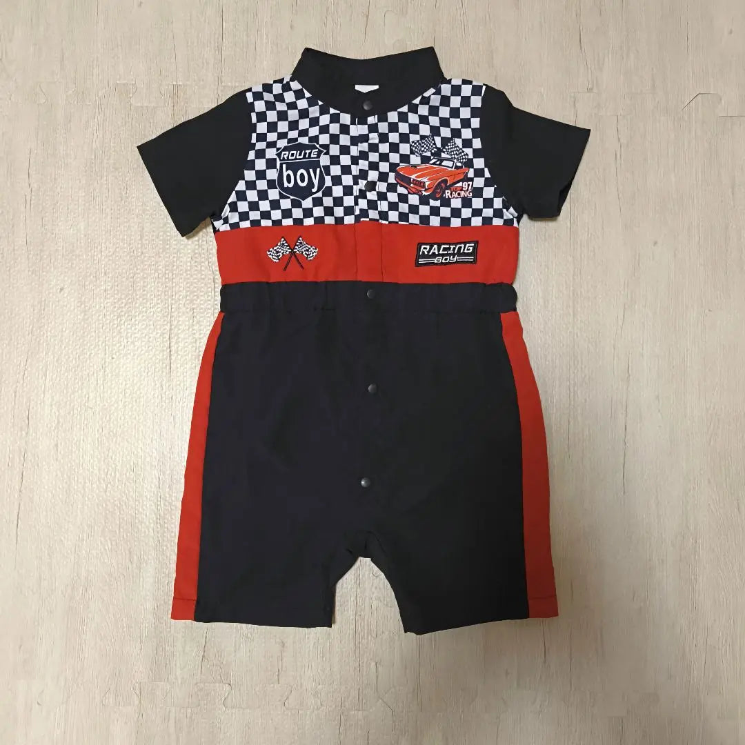 Racing Boy Root Boy Embroidered Costume Cosplay Halloween 9-12 Months