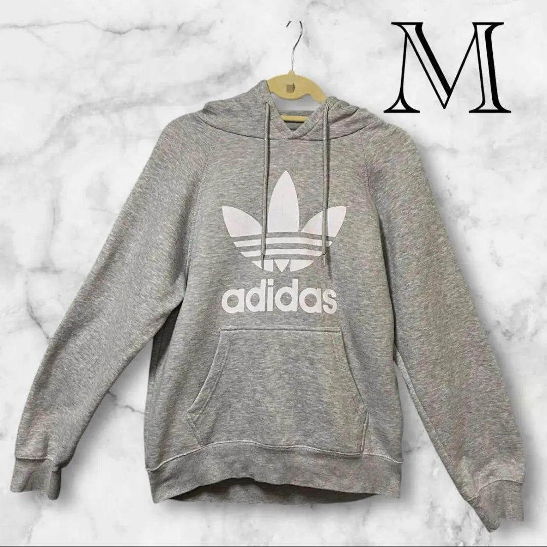 Adidas M Gray Light Gray Parka Front pocket