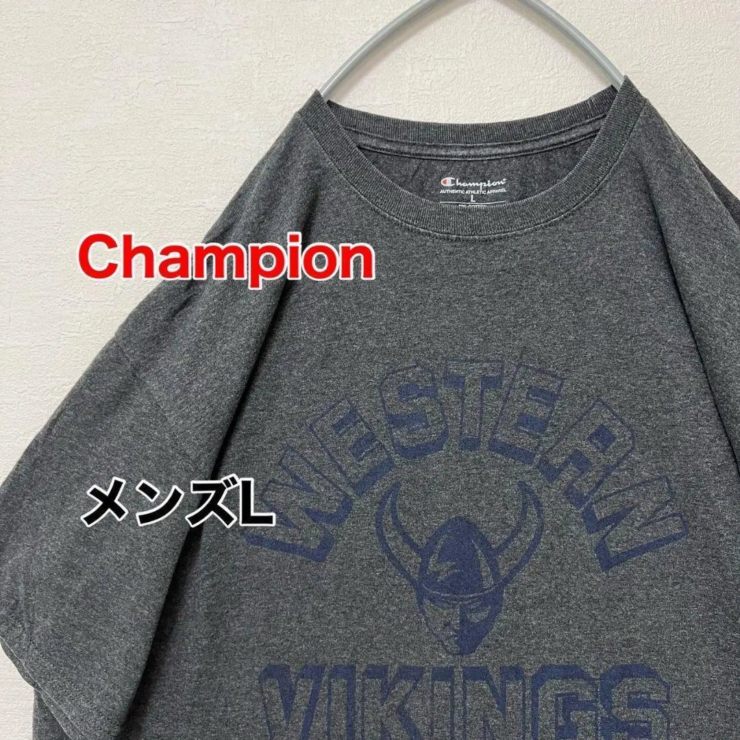 KA294 [importación de EE. UU.] Camiseta Champion [Hombre L] Gris carbón | KA294【US輸入】Campeón Tシャツ【メンズL】チャコールグレー