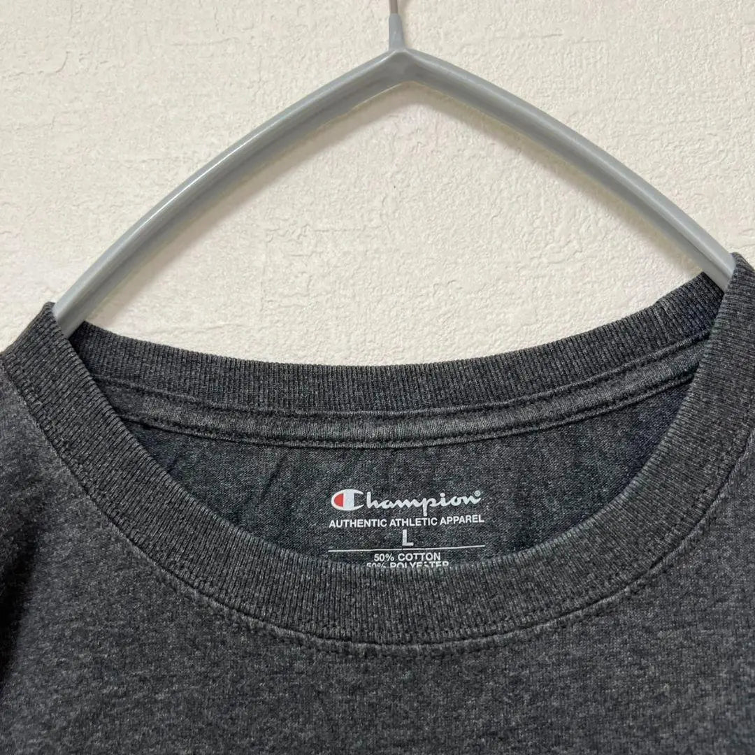 KA294 [US import] Champion T -shirt [Men's L] Charcoal Gray | KA294【US輸入】Champion　Tシャツ【メンズL】チャコールグレー