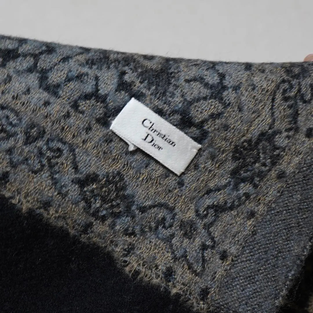 [Dior] Dior Stole Leopard Print Large Paisley Scarf All-over Pattern