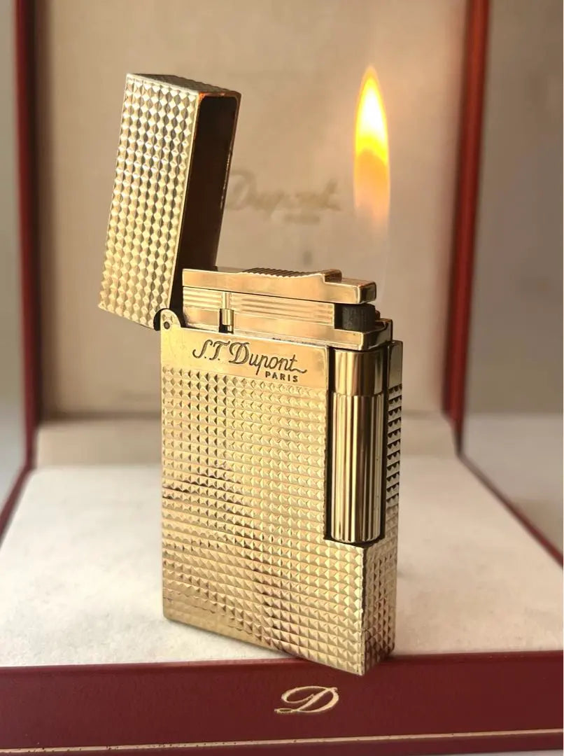 Opening and closing sound Ultra high sound Keyne Dupont Gas lighter Diamond cut Line 2