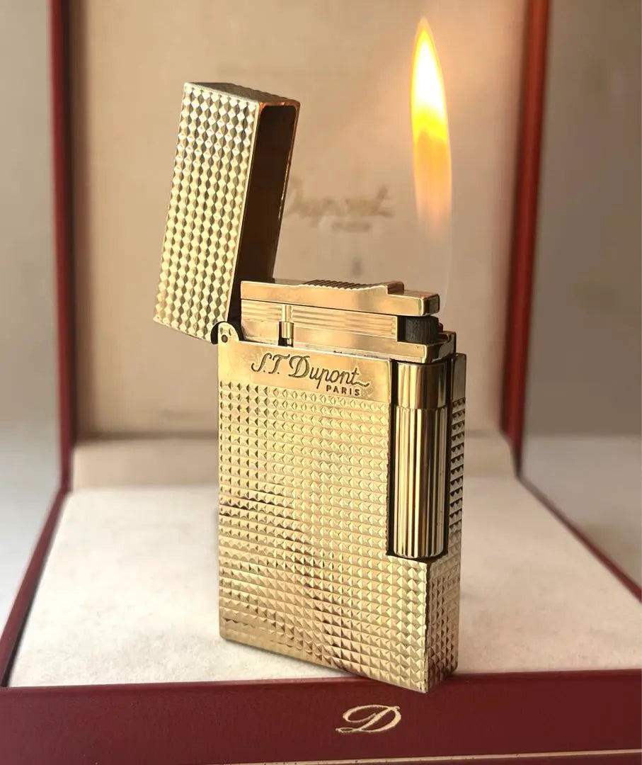 Opening and closing sound Ultra high sound Keyne Dupont Gas lighter Diamond cut Line 2