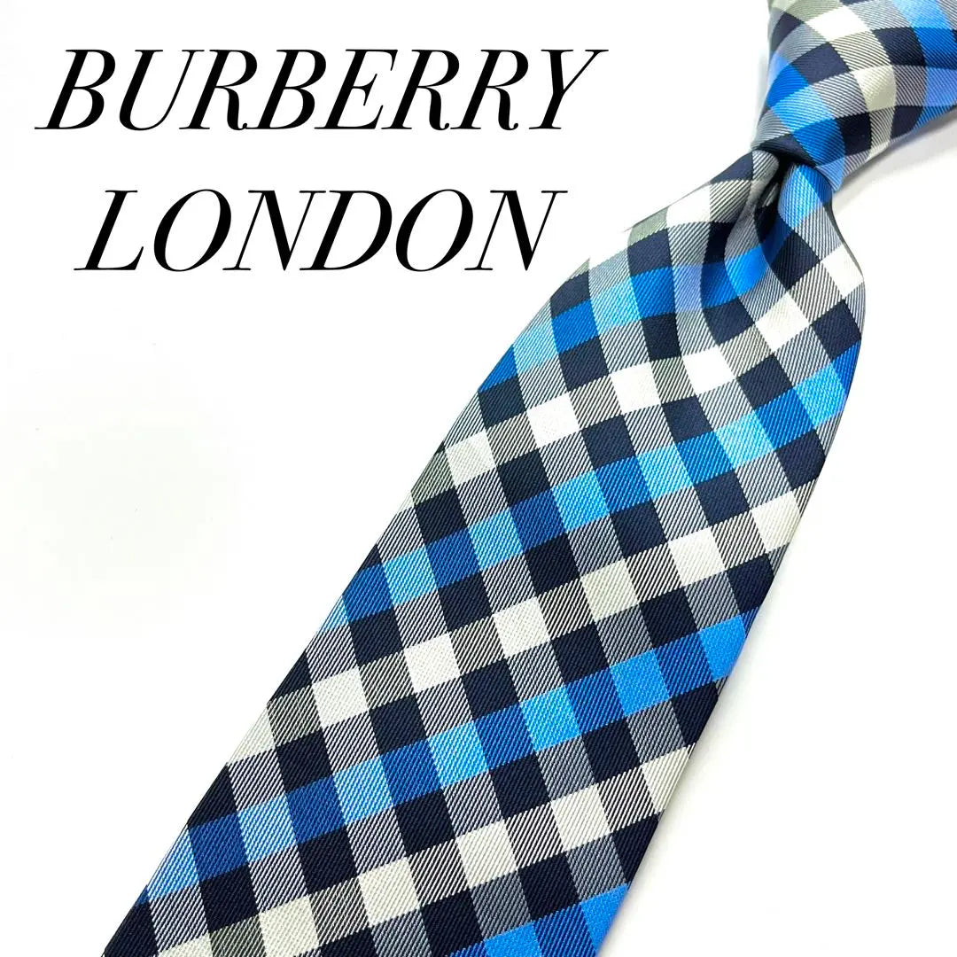 2781 [Extremely beautiful] Burberry London tie block check