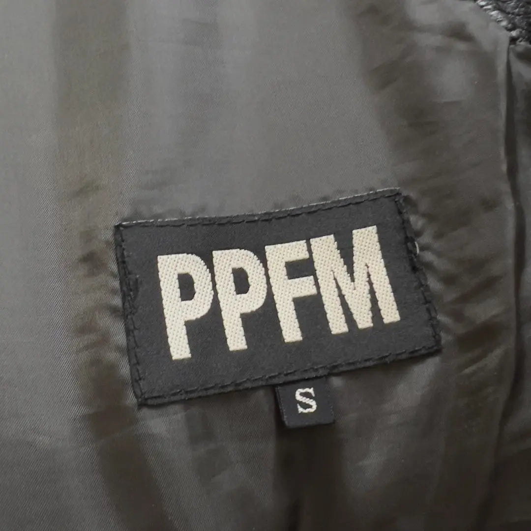 ◆ PPFM P -FM Y2K 00S Design Cutting Leather Pants