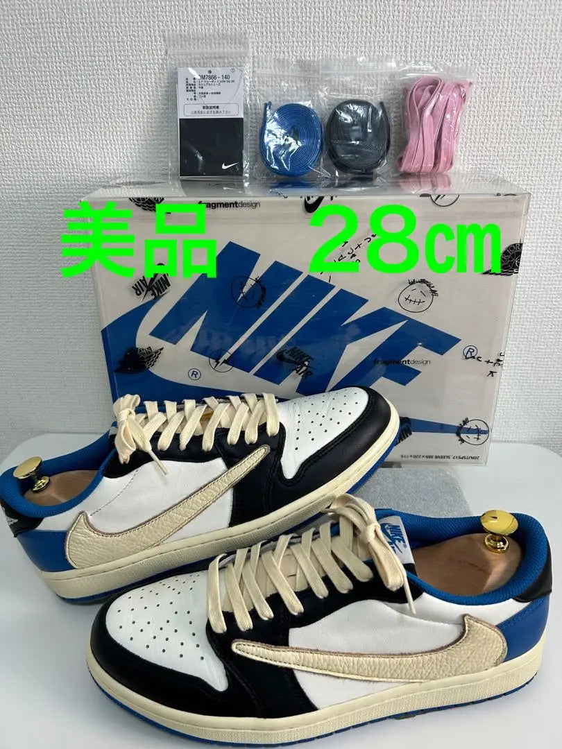 [Good condition] 28cm Nike Air Jordan 1 Turtle Pufferfish Low Men's Sneakers